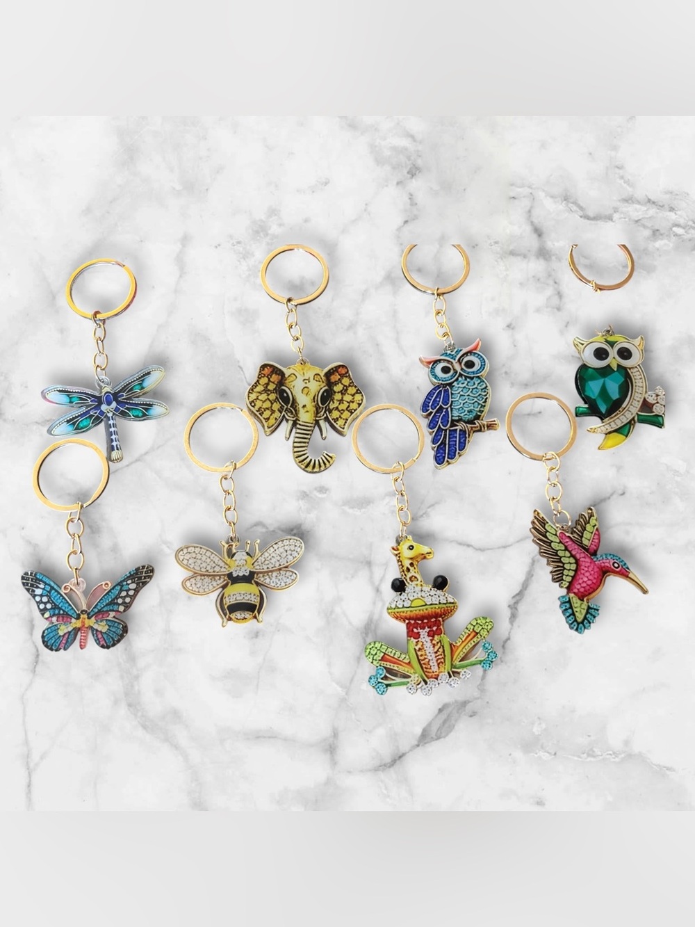 Multicolor Keychain/BagCharm ๐ - Picture 1 of 5